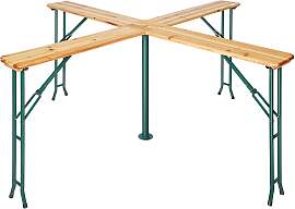 Stehtisch Quattro klappbar - braun