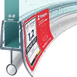 STEIGNER Duschtürdichtung gebogen UK08 80 cm (1