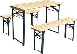 STEINWOHN Balkon-Bierzeltgarnitur 3-teilig 110cm