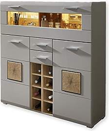 Stella Trading FUN PLUS 2 Barschrank in Basalt mit 