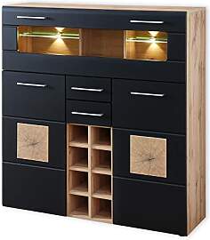 Stella Trading SONATE Barschrank in Eiche Altholz