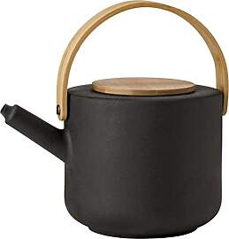 Stelton Teekanne Theo - Rustikale Steingut-Kanne,
