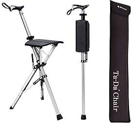 STEP2GOLD TA-Da Chair - Gehstock mit Sitz,