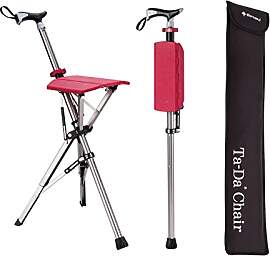 STEP2GOLD TA-Da Chair - Gehstock mit Sitz,