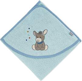Sterntaler Kapuzenbadetuch 100x100 cm blau