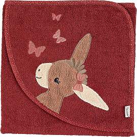 Sterntaler Kapuzenbadetuch 80x80 cm rot