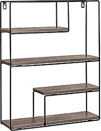STILISTA Design Wandregal, 4 Ebenen, Farb- &