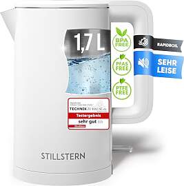 Stillstern Wasserkocher mit Edelstahl Filter [1,7L 