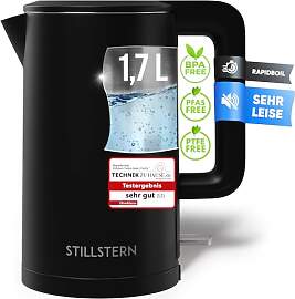 Stillstern Wasserkocher mit Edelstahl Filter [1,7L 