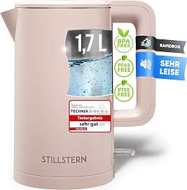Stillstern Wasserkocher mit Edelstahl Filter [1,7L 