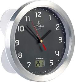 St. Leonhard Duschuhr: Badezimmer-Wanduhr mit