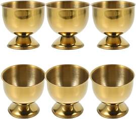 STOBAZA 6 Stück Edelstahl Eierbecher Set