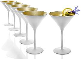 Stölzle Lausitz Cocktailschale, Außen Weiß,