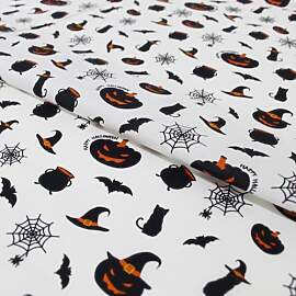 Stoff Meterware Halloween Baumwolle - 1 Meter,