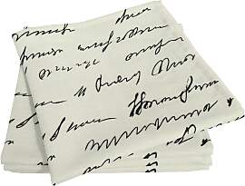 Stoffserviette ADAM "Scribble", schwarz