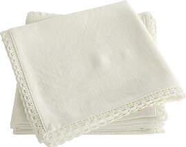 Stoffserviette OTTO HOME "Elyna", creme, 