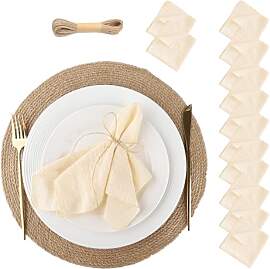 Stoffservietten,12er Set Stoffservietten, 42cm x