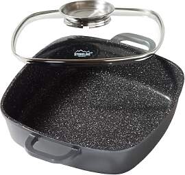 STONELINE Servierpfanne Eckig 24 cm, Eckige Pfanne 