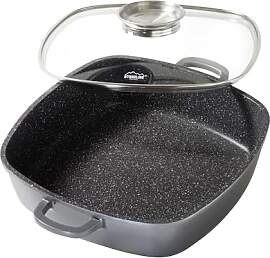 STONELINE Servierpfanne Eckig 28 cm, Eckige Pfanne 