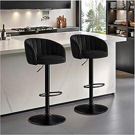 STOOLINK 2er Set Barhocker Höhenverstellbar