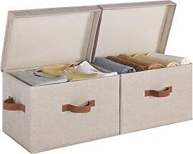 StorageWorks Aufbewahrungsboxen mit Deckel, Stoff