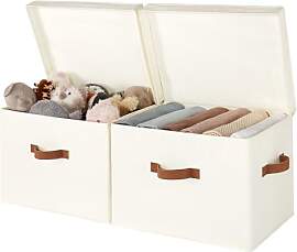 StorageWorks Aufbewahrungsboxen Stoff mit Deckel,
