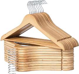 StorageWorks Kleiderbügel Holz, 20er-Pack,