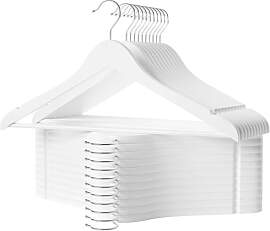 StorageWorks Kleiderbügel Weiss, 20er-Pack,