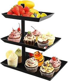 STOUCLA 360° Rotierend Kuchenschale Snackhalter