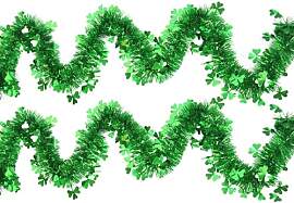 St. Patricks Day Lametta-Girlande für Baum, 2