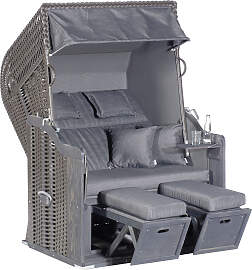 Strandkorb SUNNYSMART "Rustikal 255