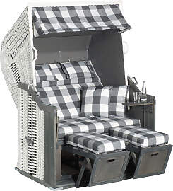 Strandkorb SUNNYSMART "Rustikal 255