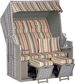 Strandkorb SUNNYSMART "Rustikal 34 Z XL,
