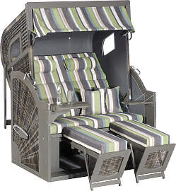Strandkorb SUNNYSMART "Rustikal 405 Z Comfort 