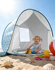 Strandmuschel Baby mit UV-Schutz UPF 50+, Pop-Up
