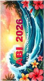 Strandtuch EGERIA "ABI 2026", schwarz,
