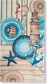 Strandtuch HIP "Aldiana", blau, B:100cm