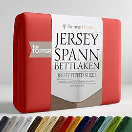 Strauss Home® Jersey Spannbettlaken Spannbetttuch 