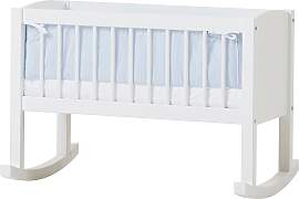 Stubenbett HOPPEKIDS, blau (weiß, blau mit nest