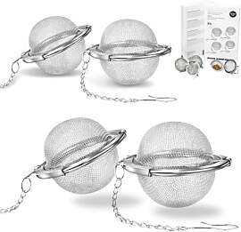 Stück Teesieb 4,5 cm Teeei mit Kette 304
