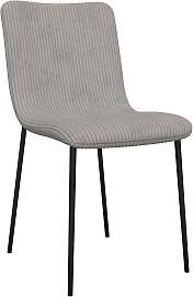 Stuhl Amy Hellgrau Cord Gepolstert