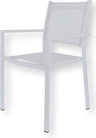 Stuhl Aria aus Aluminium und Textilene,