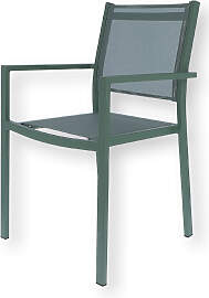 Stuhl Aria aus Aluminium und Textilene,