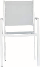 Stuhl Aria aus Aluminium und Textilene, stapelbar