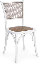 Stuhl Carrel aus Rattan und Ulmenholz, klassisches 