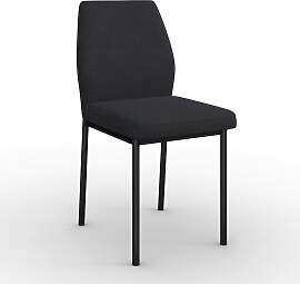 Stuhl Cori Dunkelgrau Webstoff Gepolstert