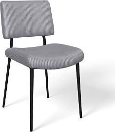 Stuhl Elia Grau Cord Gepolstert