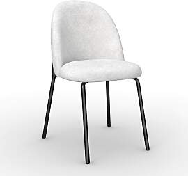 Stuhl Elora Hellgrau Webstoff Gepolstert