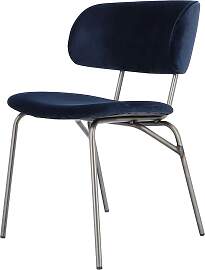 Stuhl Giulia Samtbezug, Retro Chic Design,