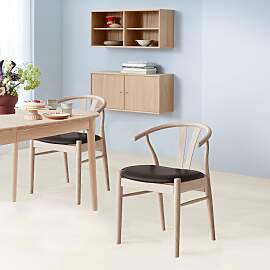 Stuhl HAMMEL FURNITURE "Frida, Massivholz mit 